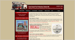 Desktop Screenshot of eastgrandfire.com